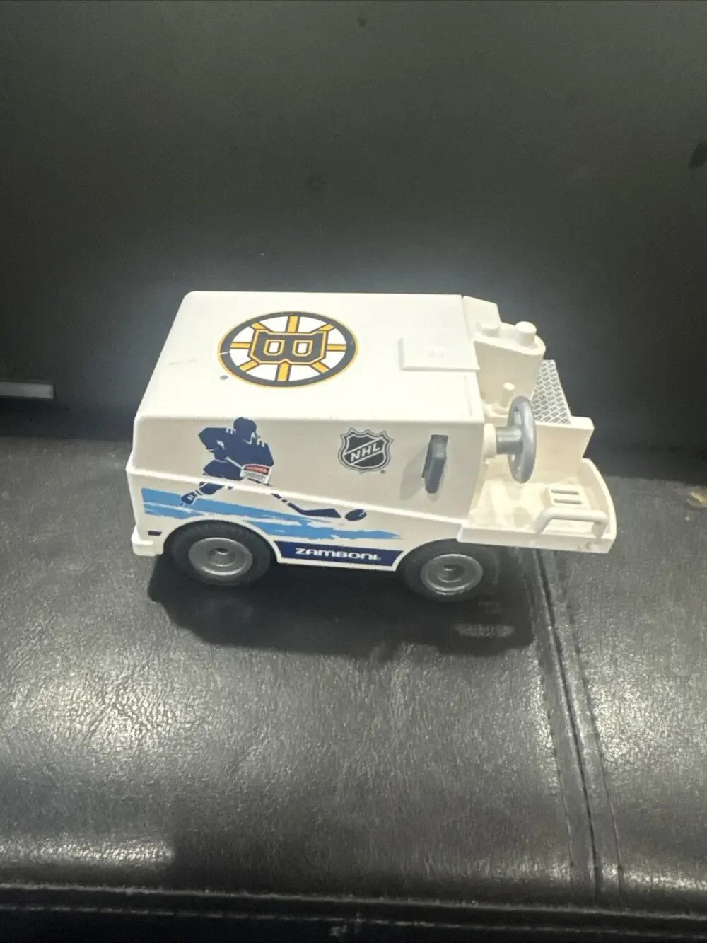 Playmobil NHL Boston Bruins Zamboni Ice Resurfacer Hockey Toy Vehicle